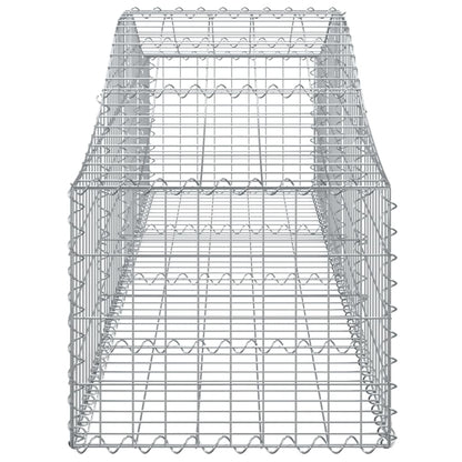 Cestas De Gaviones 11 Uds Forma De Arco Hierro 200x50x40/60 Cm_4