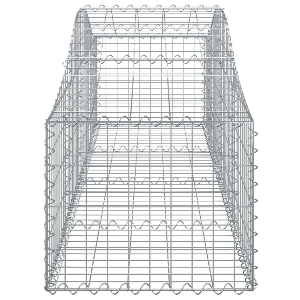 Cestas De Gaviones 25 Uds Forma De Arco Hierro 200x50x40/60 Cm_4