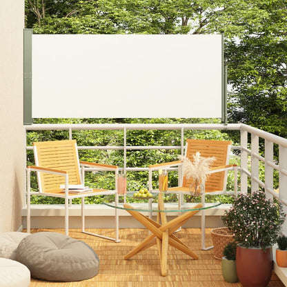 Vidaxl Toldo Lateral Retráctil De Jardín Crema 140x300 Cm_1