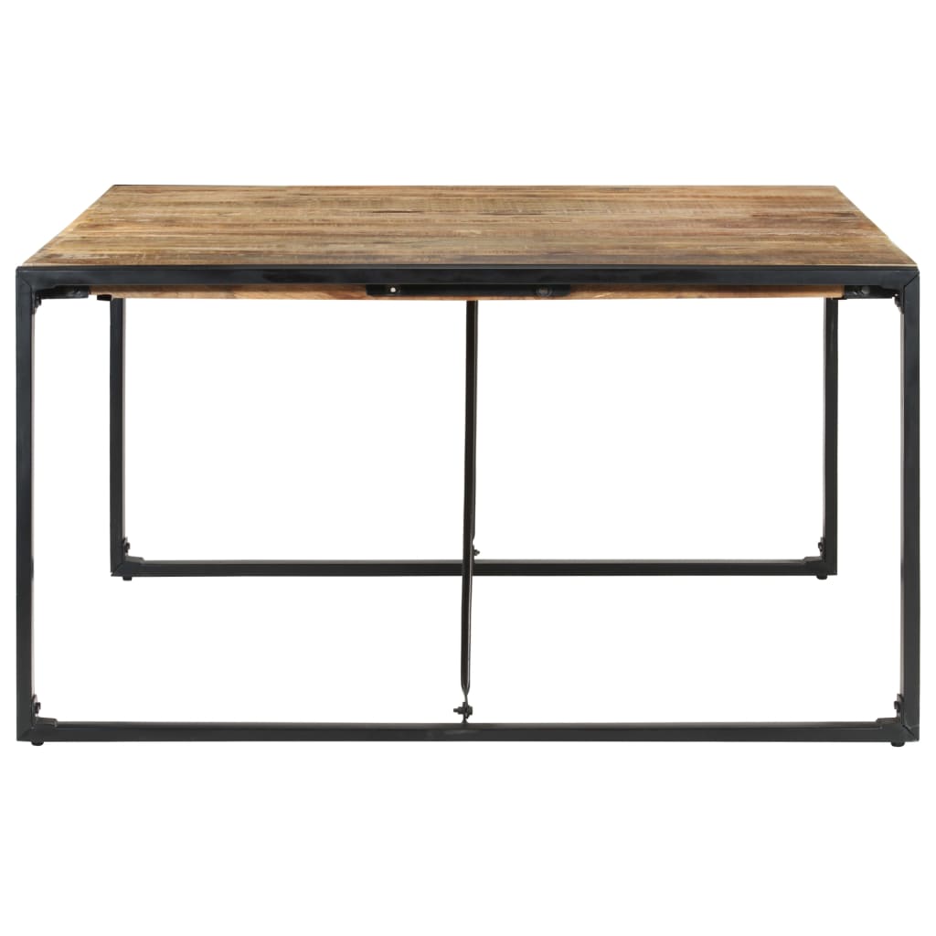 Mesa De Comedor Madera De Mango Rugosa 140x140x75 Cm_1