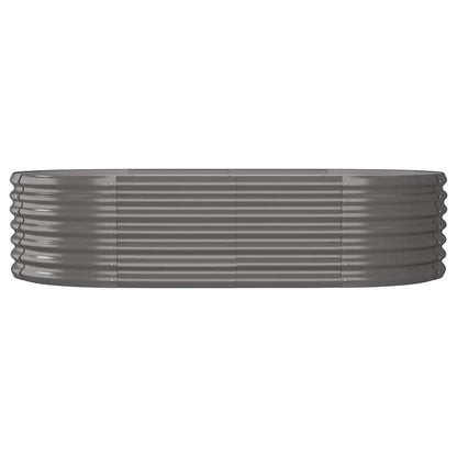 Jardinera Arriate Acero Galvanizado Gris 152x80x36 Cm_2
