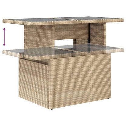 Set De Sofás De Jardín Y Cojines 8 Piezas Ratán Sintético Beige / Vetonek_1