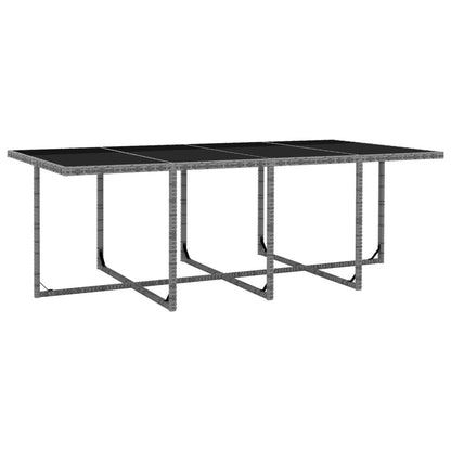 Vidaxl Set Comedor De Jardín 13 Piezas Y Cojines Ratán Sintético Gris_4