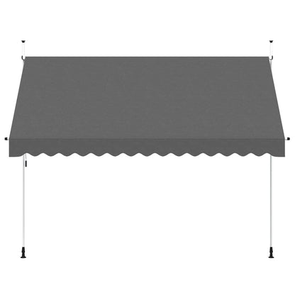 Toldo Retráctil De Operación Manual Antracita 350 Cm_2