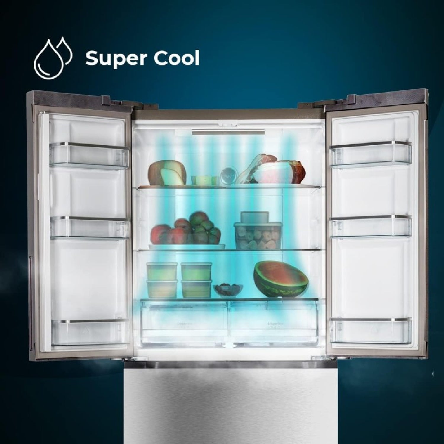Frigorífico Puerta Francesa Inox De 510l_3