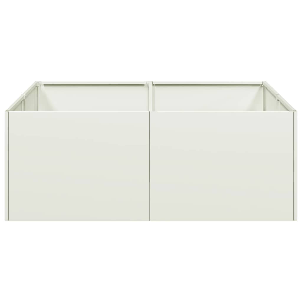 Jardinera Acero Blanco 80x80x30 Cm_3
