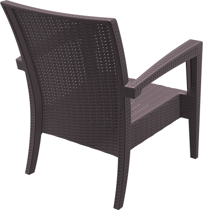 Siesta Exclusive Pack De 2 Sillones Miami Lounge Armchair Ratán Marrón_4