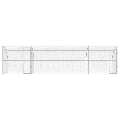 Refugio Para Perros 4 Pcs Plateado 8 X 2 X 2 M_3