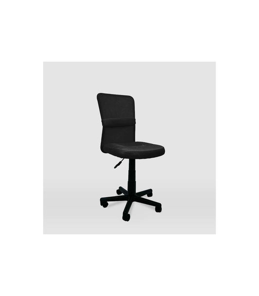 Silla De Oficina Alba Acabado Negro. Alto: 83.5-95.5cm Ancho: 55cm Fondo: 55cm._0