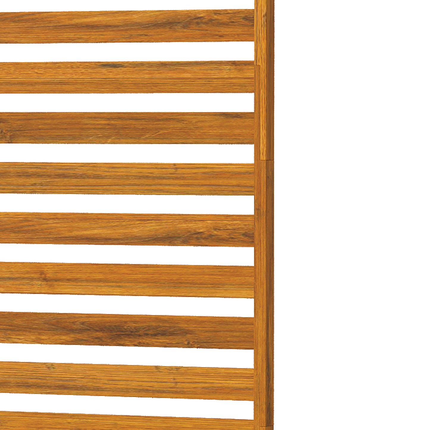 Outsunny Biombo De Madera 170x80 Cm Biombo Separador De Ambientes Marrón_4