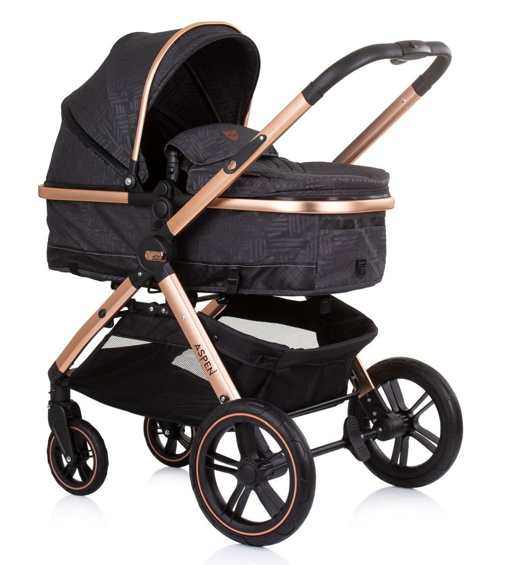 Carrito De Bebé Trío Convertible Aspen Hasta 22 Kg Ebony_1