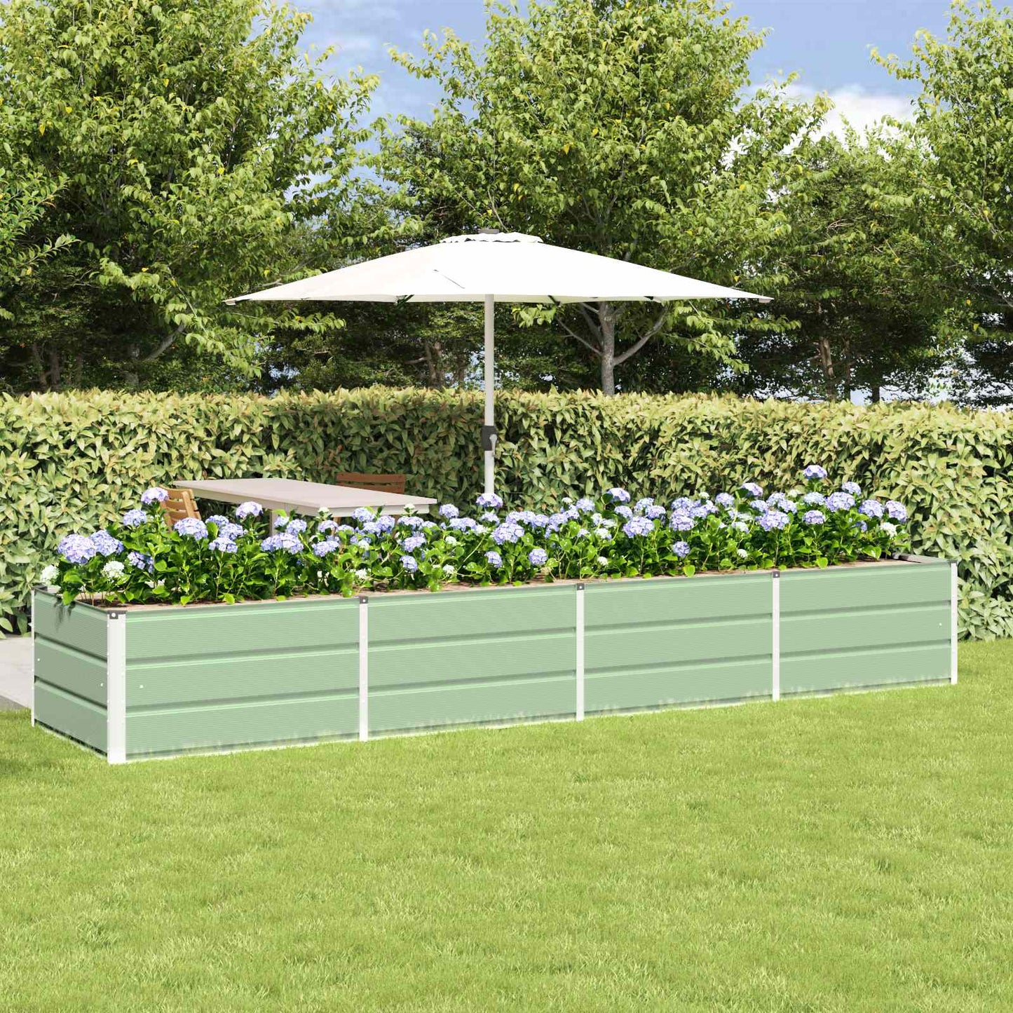 Jardinera Verde 320 X 80 X 45 Cm Acero_1