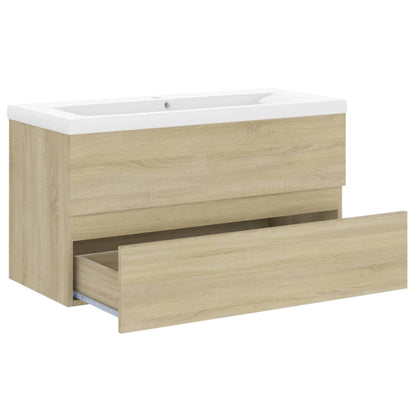 Mueble Con Lavabo Madera De Ingeniería Roble Sonoma_2