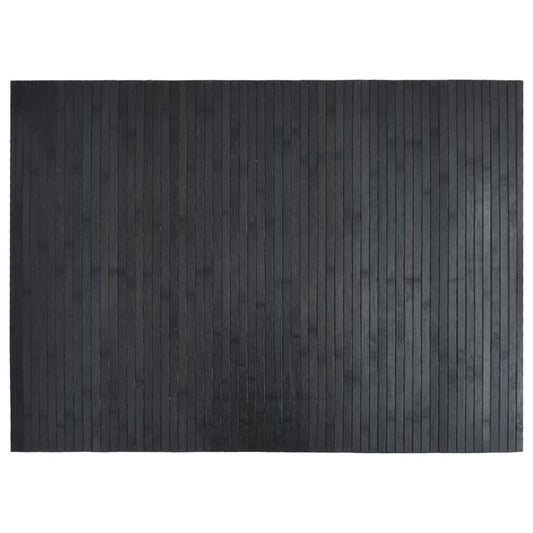 Vidaxl Alfombra Rectangular Bambú Gris 70x100 Cm_0