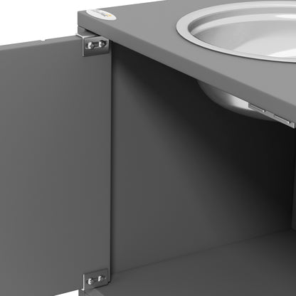 Pawhut Comedero Elevado Para Perros Con 2 Cuencos De Acero Inoxidable 2 Puertas_4