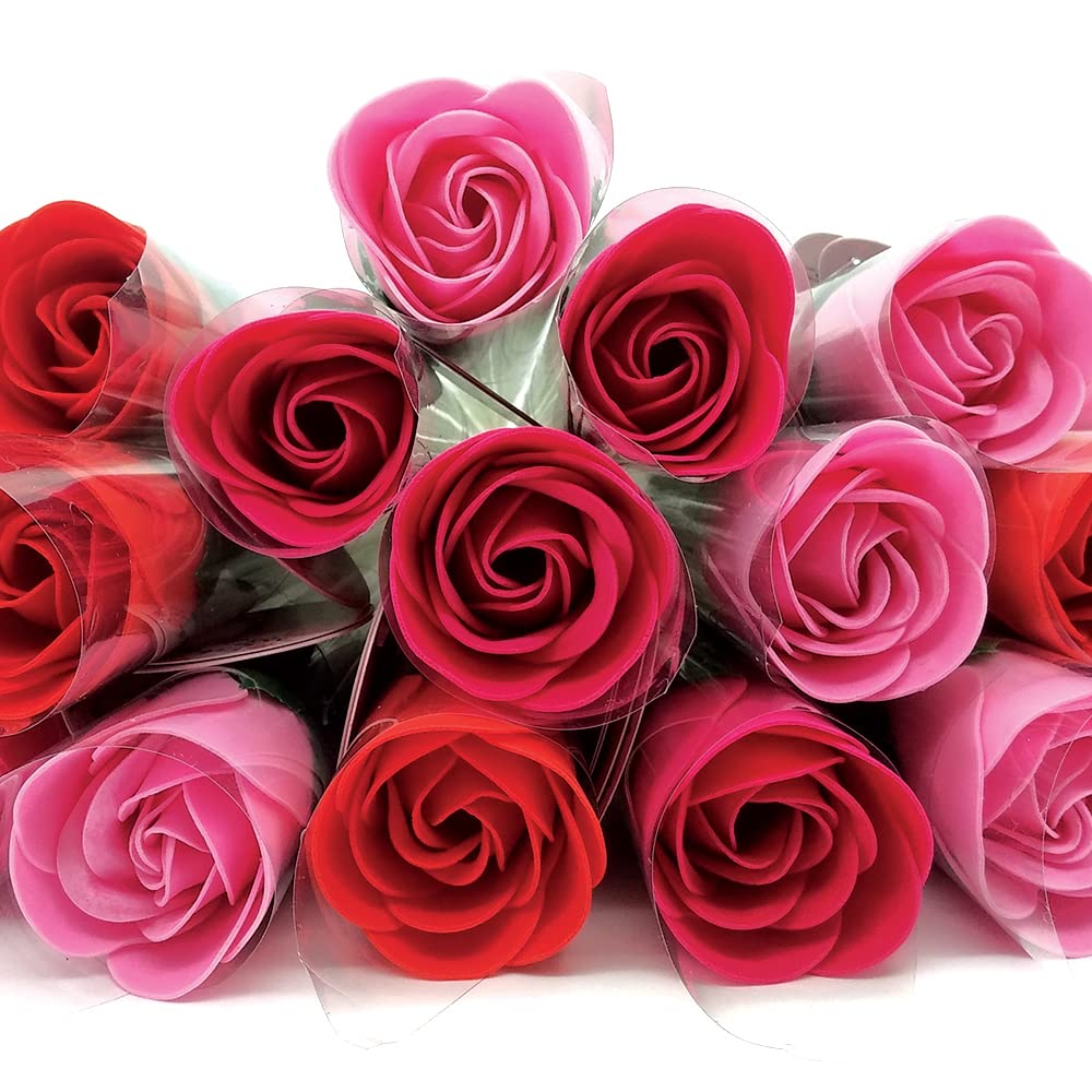 3 Rosas Con Pétalos De Jabón Aromático Para Baño Relax (surtido) -regalo Original Para Días Especiales - Aroma Atalcado_1