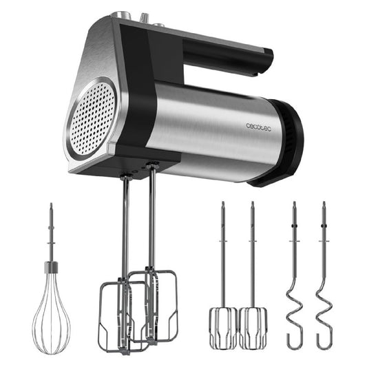 Cecotec Batidora De Varillas Powertwist 500 Full Steel. 500 W 5 Velocidades Más Función Turbo 3 Accesorios: Varilla De G_0