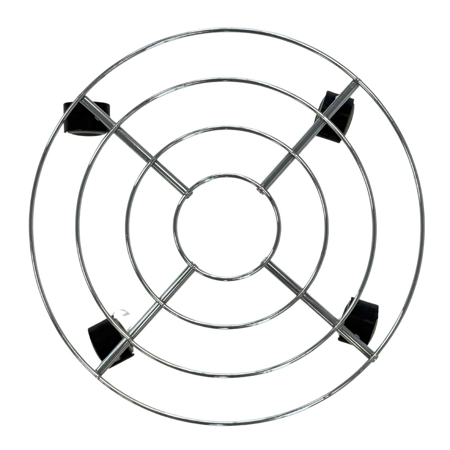 Soporte Redondo De 40 Cm Con Ruedas Para Plantas - Acero Resistente