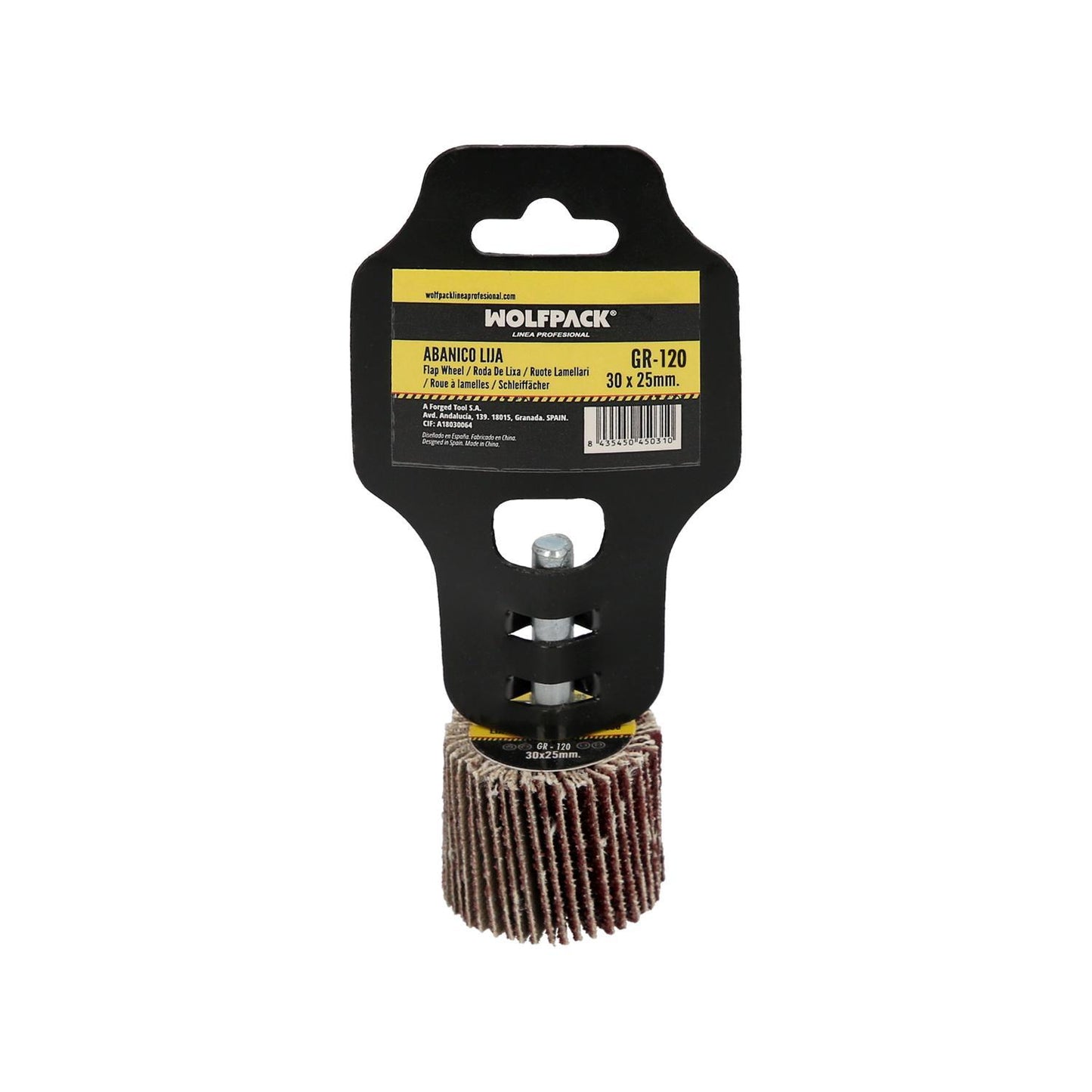 Abanico Lija Grano 120 Medida Ø 30 X 25 Mm. Disco Abrasivo Laminas, Ruedas Mil Hojas, Ruedas Abrasivas,lijado,desbaste,pulir_2