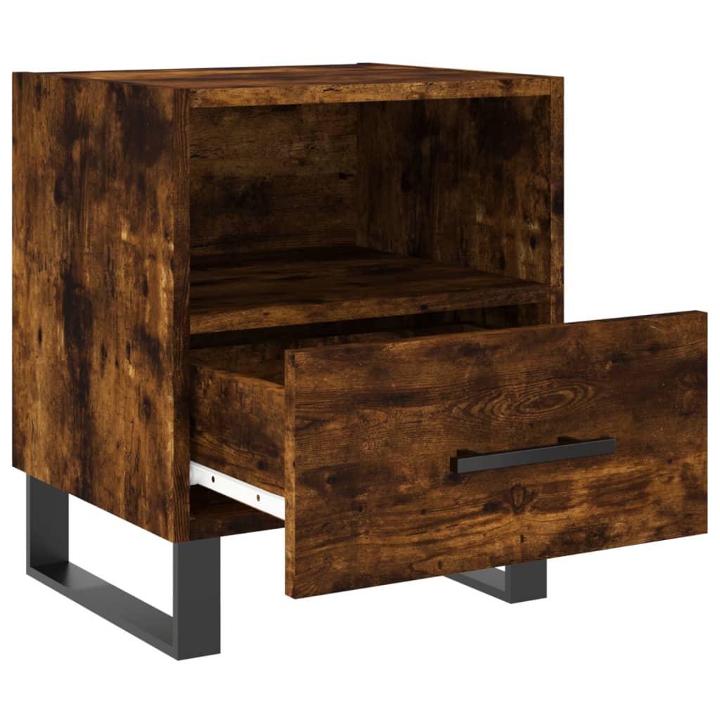 Mesita Noche 2 Uds Madera Ingeniería Roble Ahumado 40x35x47,5cm_3