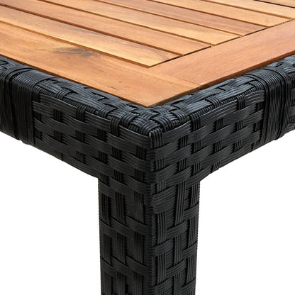 Vidaxl Set Comedor De Jardín 9 Piezas Y Cojines Ratán Sintético Negro_4