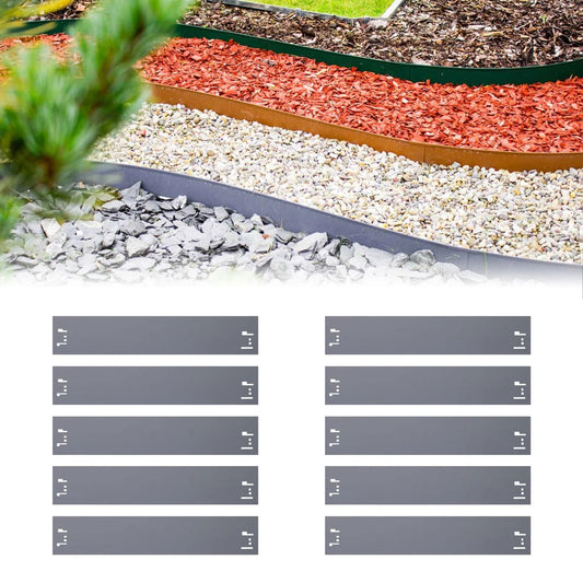 Bordes Césped Metal 10er Set_0