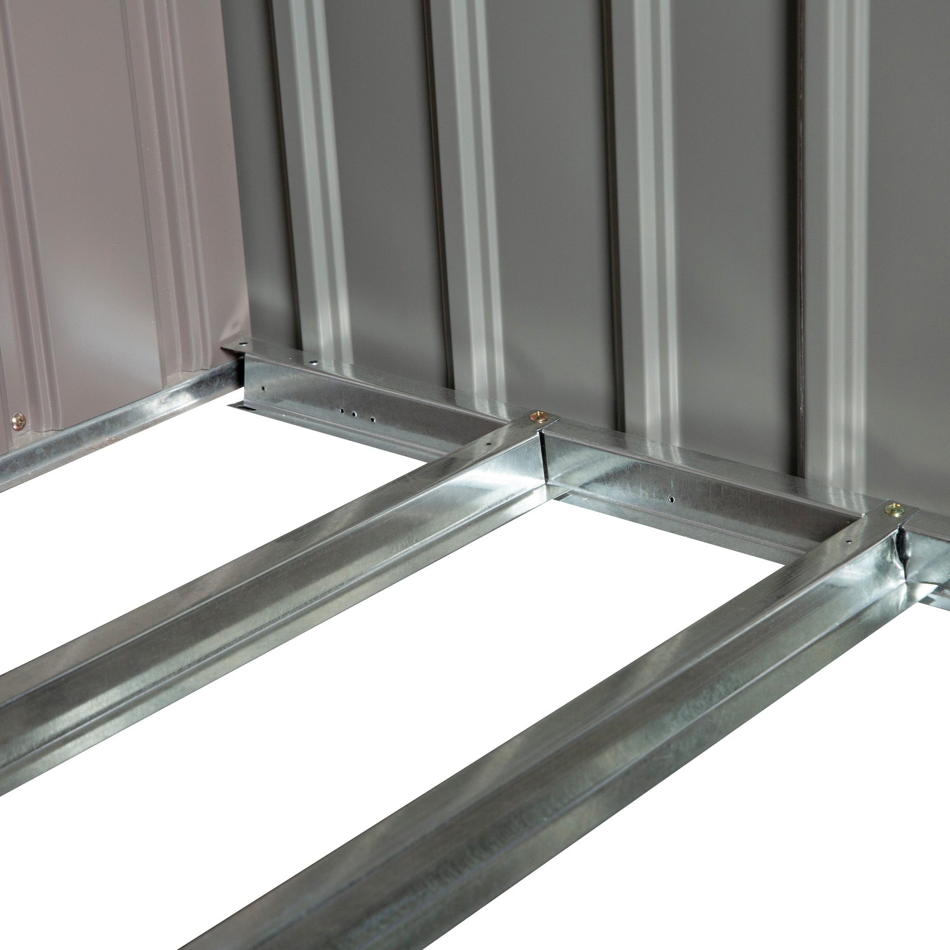 Outsunny Casetilla Para Leña Acero Galvanizado Jardín Techo Inclinado_3