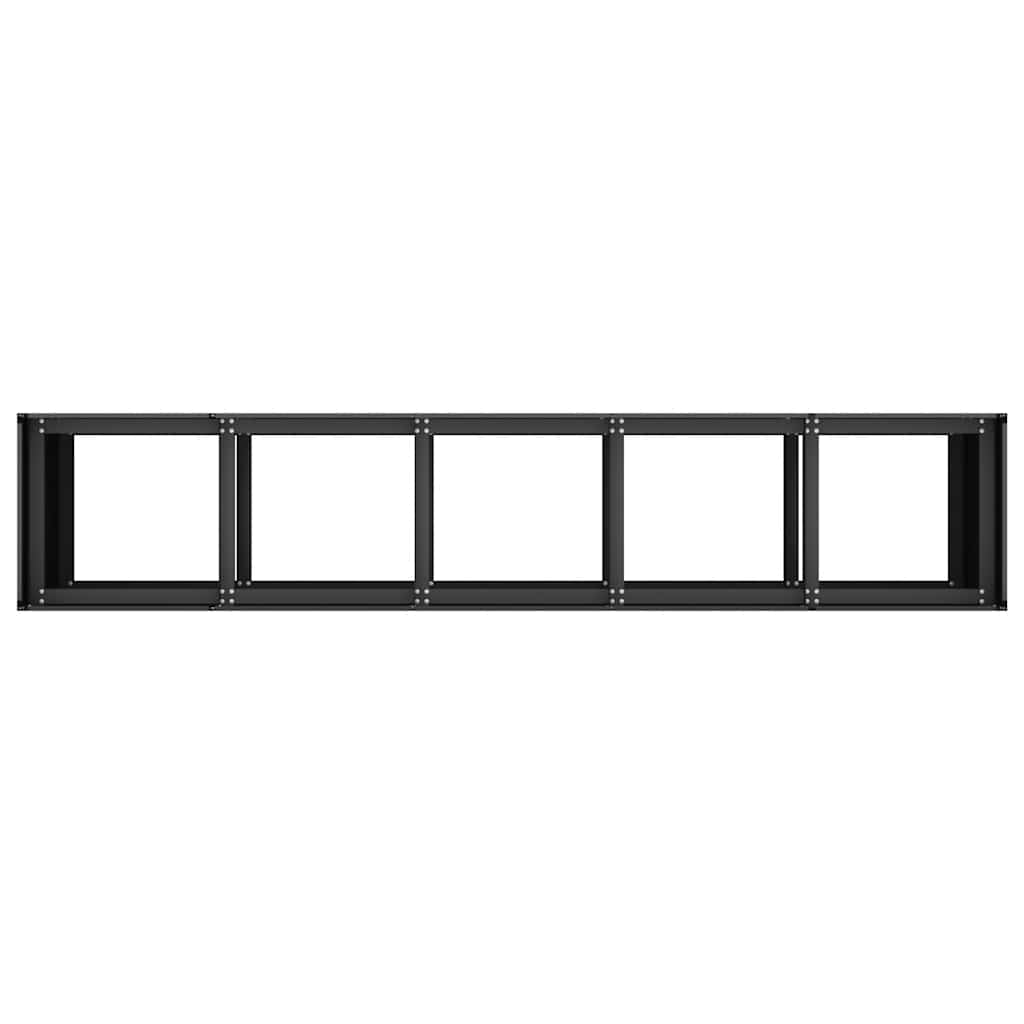 Jardinera De Acero Laminado En Frío Negro 200x40x80 Cm_4