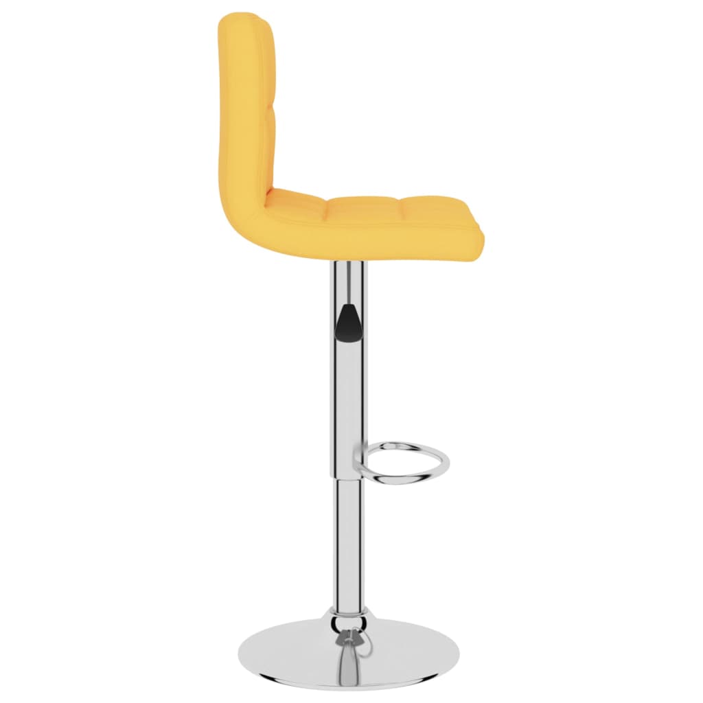 Taburete De Cocina De Tela Amarillo Mostaza_2