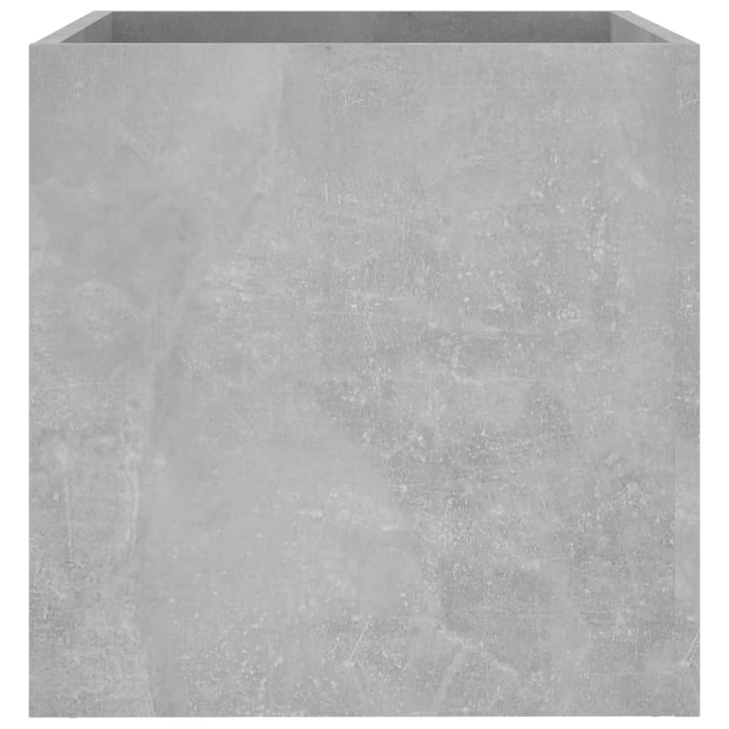 Jardinera De Madera De Ingeniería Gris Hormigón 40x40x40 Cm_4
