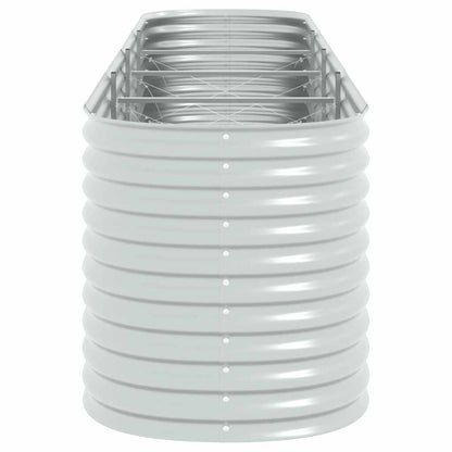 Arriate De Acero Galvanizado Plateado 400x80x81 Cm_5