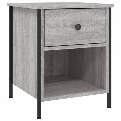 Mesita De Noche 2 Uds Madera Ingeniería Gris Sonoma 40x42x50 Cm_1