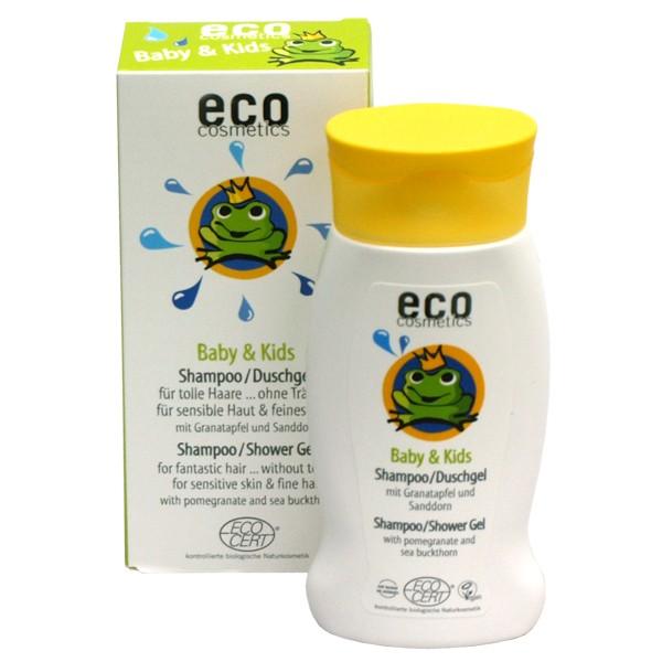 Champú - Gel ducha Bebé y Niño, EcoCosmetics 200 ml