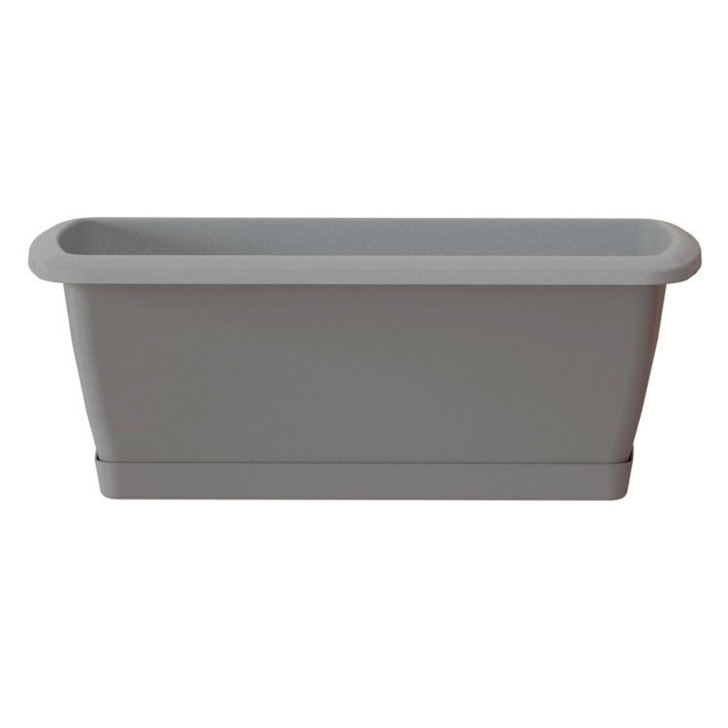 2x Jardinera Respana Con Soporte De Plastico En Color Gris Piedra 78,6 (largo) X 18,4 (ancho) X 14,5 (alto) Cm_1