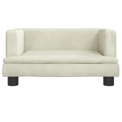Cama Para Perros De Terciopelo Crema 60x40x30 Cm / Vetonek_3