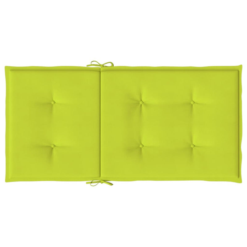 Vidaxl Cojín Silla Jardín Respaldo Bajo 6 Uds Tela Oxford Verde Claro_5