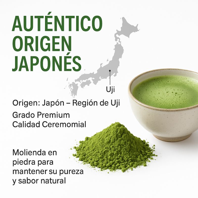 Té Matcha Japonés Grado Premium 100 G – Ecológico, Vegano Y Sin Gluten | 100 % Natural – Origen Japón_1