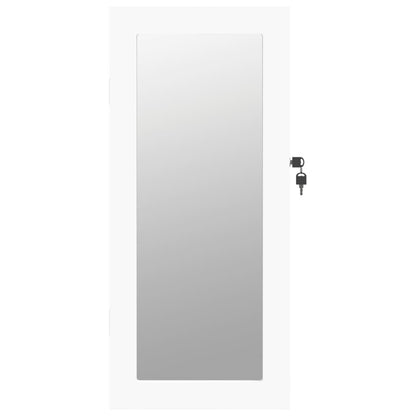 Vidaxl Espejo Con Joyero De Pared Blanco 30x8,5x67 Cm_3