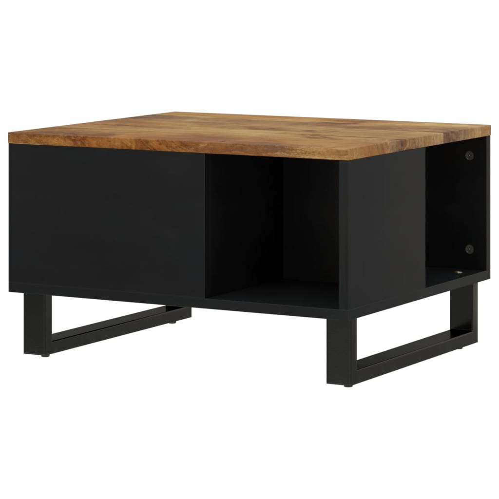 Mesa De Centro De Madera Maciza Mango 60x50x35 Cm_3