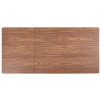 Mesa De Comedor De Mdf Marrón 200x100x75 Cm_3
