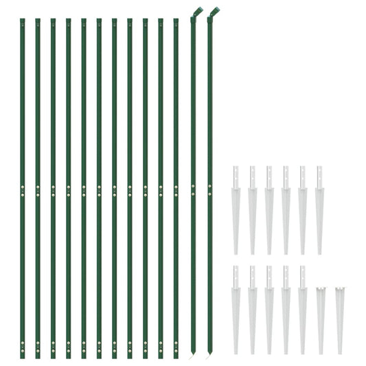 Cerca De Alambre Con Pinchos De Anclaje Verde 1,8x25 M / Vetonek_0