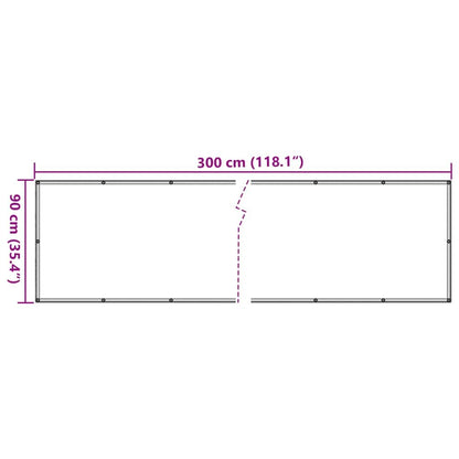 Vidaxl Toldo Para Balcón Tela Oxford Beige 90x300 Cm_2