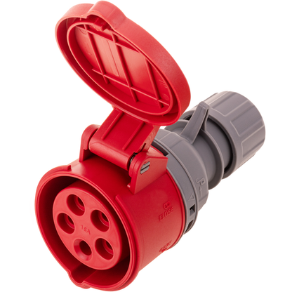 Base De Enchufe Industrial Cetac Hembra 3p+t+n 16a 380v Ip44 Aérea_0