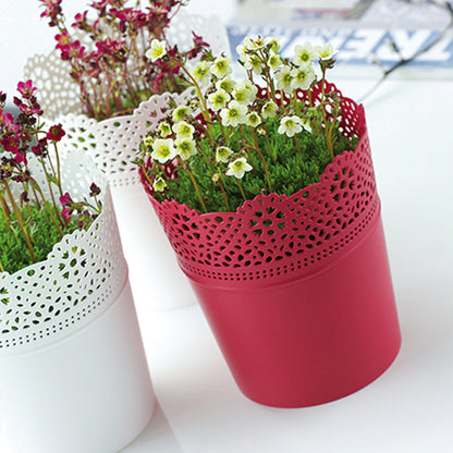 Maceta Lace , Dimensiones (mm) 160x160x185, Color Blanco_1