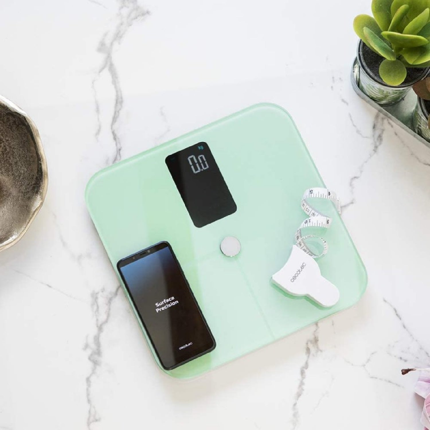 Cecotec Báscula De Baño Con App Surface Precision 10400 Smart Healthy Vision Green_1