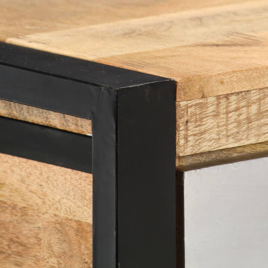 Mesa Consola De Madera Maciza De Mango 130x30x76 Cm_3