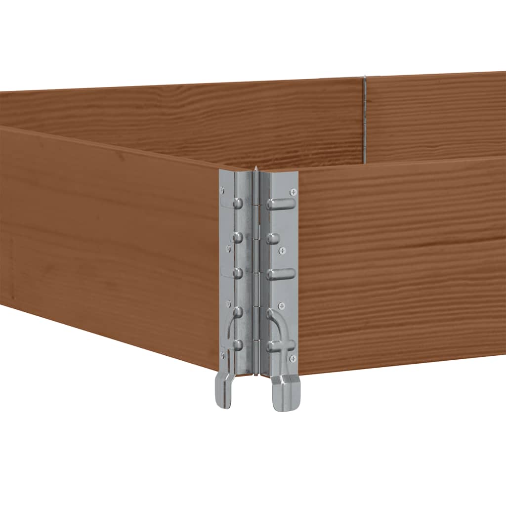 Jardinera De Madera Maciza De Pino Marrón 150x100 Cm_4