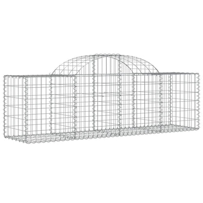 Cestas De Gaviones 7 Uds Forma De Arco Hierro 200x50x60/80 Cm_2