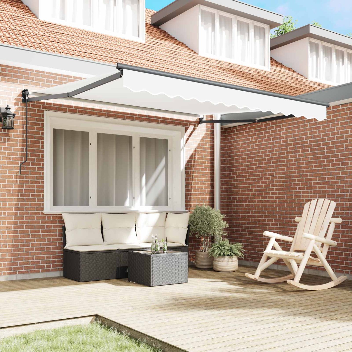 Toldo Retráctil Blanco 300 X 250 X 165 Cm_2