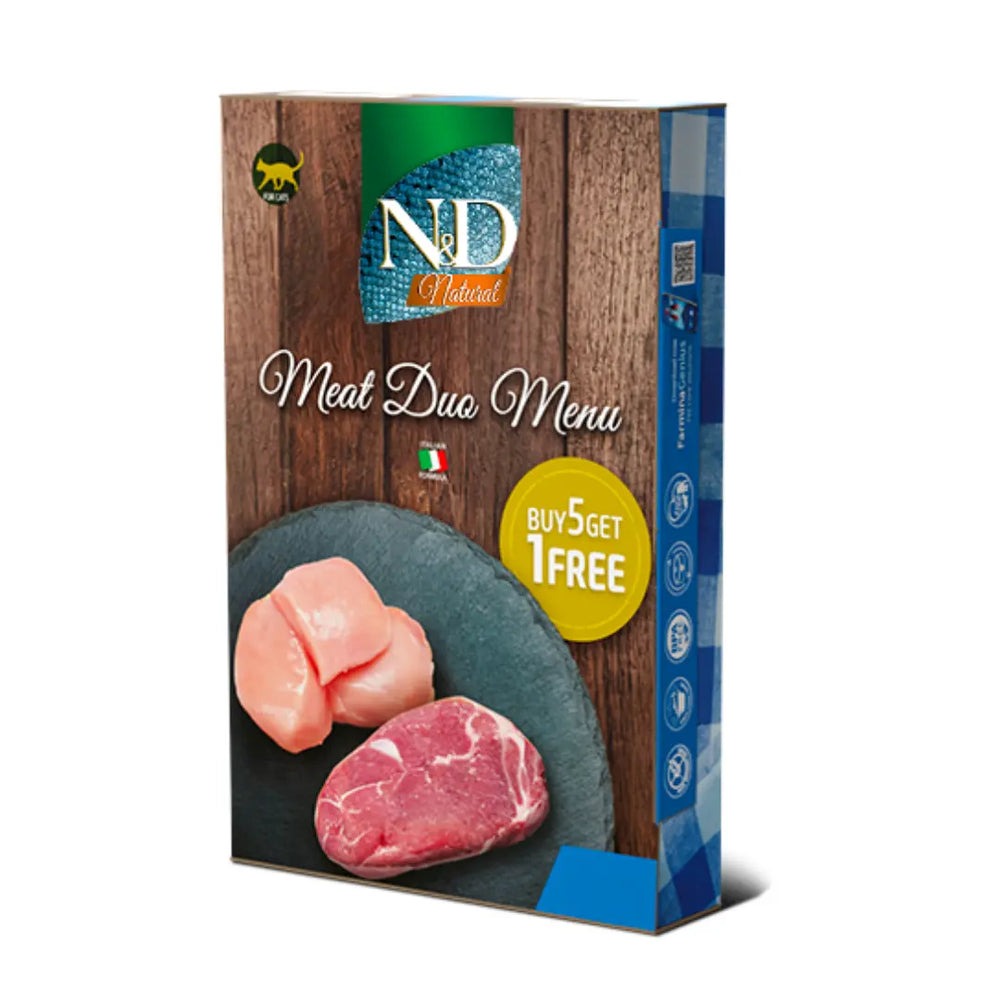 ND cat Natural Meat Duo Farmina 6 x 70 g Farmina Comida húmeda para gatos